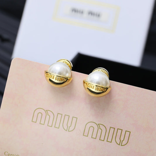 2024FW-7 Pearl earrings