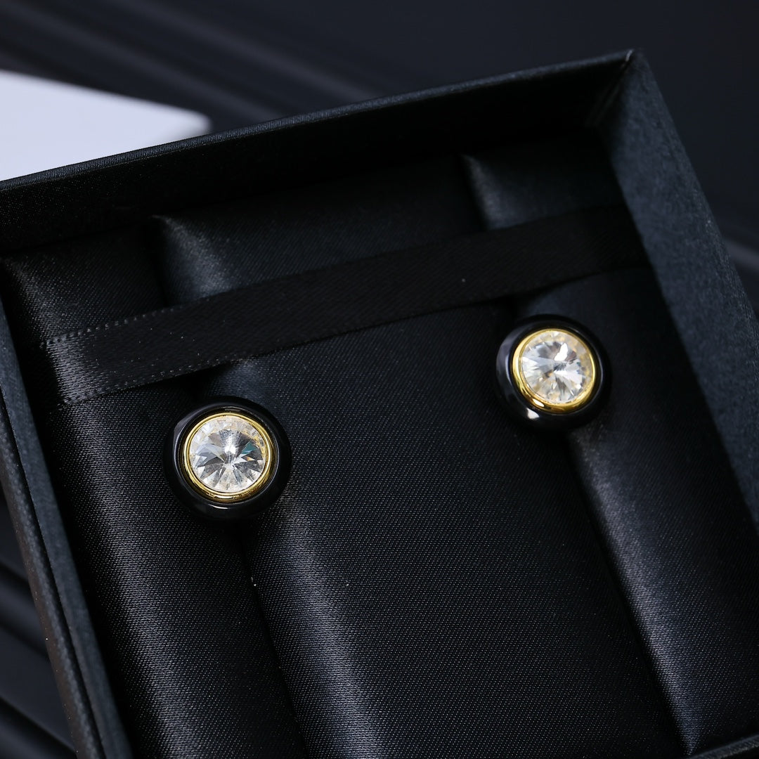 2024FW-7 black diamond earrings