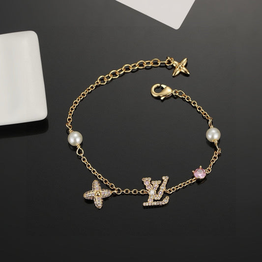 2024FW-7 pearl petal bracelet