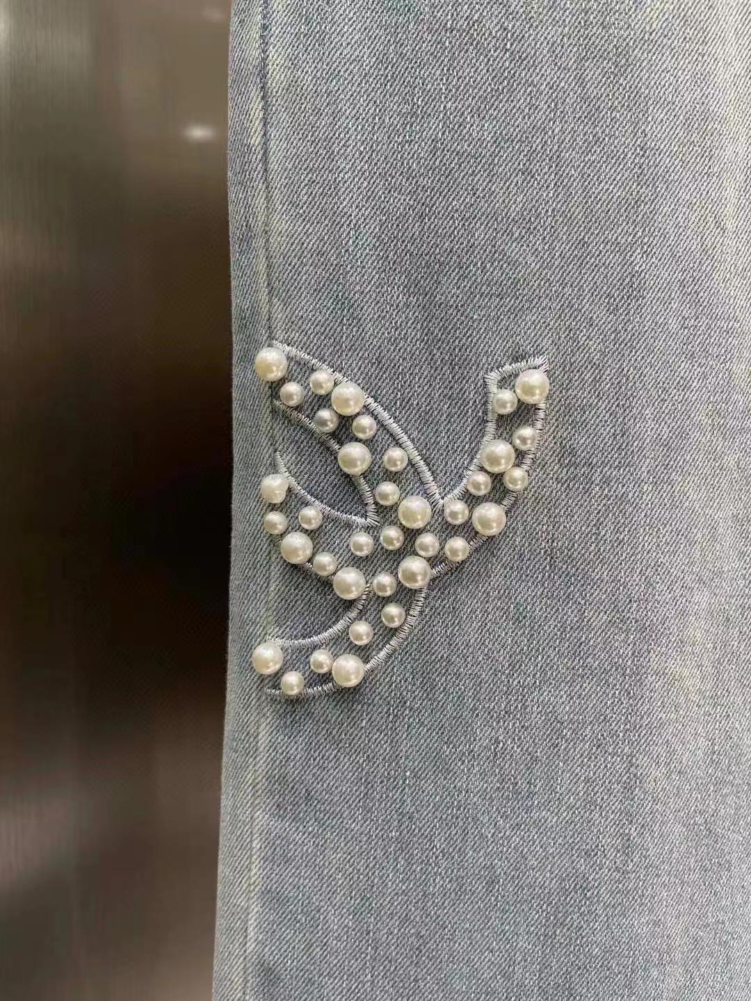 Latest series of beaded jeans