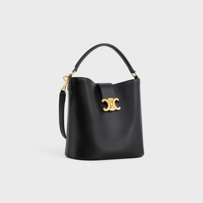 CL Cowhide leather bucket bag（28x24x16cm）