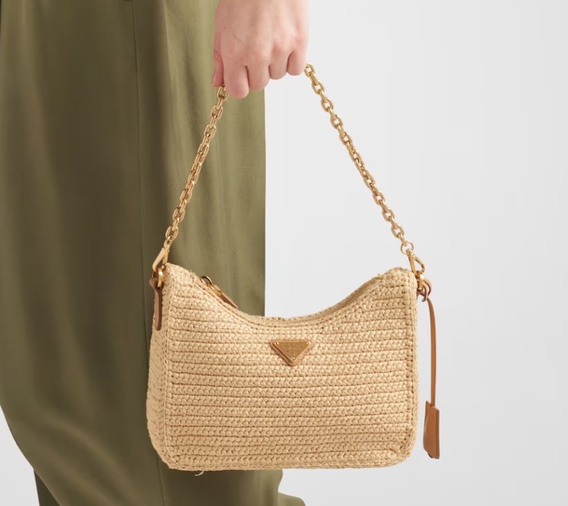 PRDA New Woven Crossbody Bag（23×16×7cm）