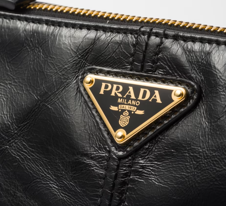 PRDA Medium Leather Shoulder Bag(11.5CM*26CM*6CM)