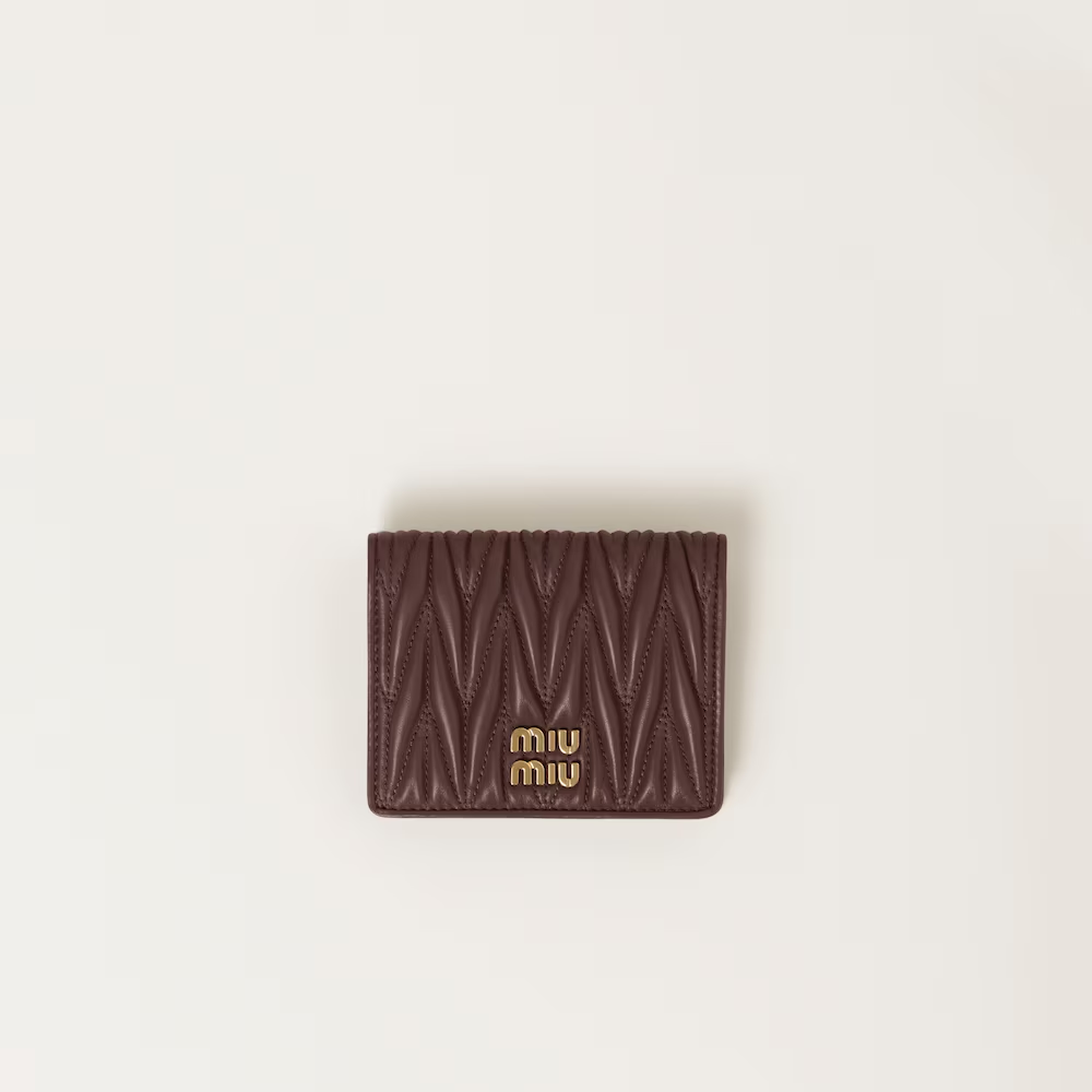 MIUMIULNappa soft leather short wallet（11.2CM*8.5CM）