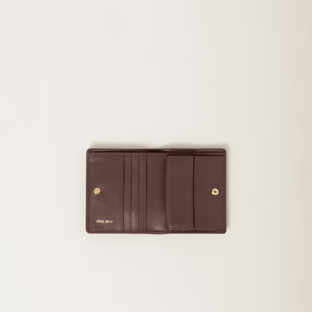 MIUMIULNappa soft leather short wallet（11.2CM*8.5CM）