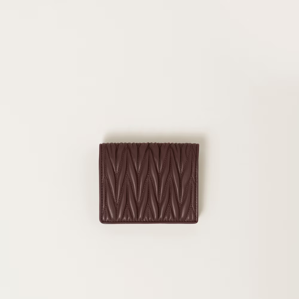 MIUMIULNappa soft leather short wallet（11.2CM*8.5CM）