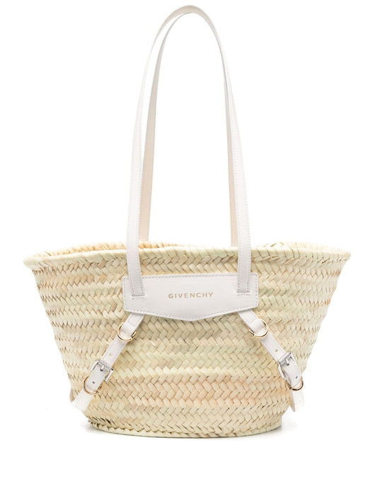 GVC woven straw shoulder bag(35x16x23cm)