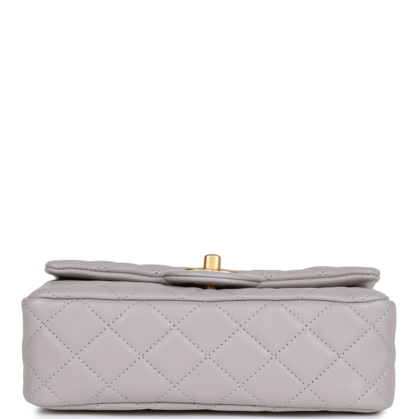 CC Mini Flap Bag Light Grey  Hardware（13×6×57cm）