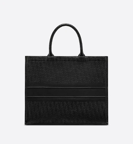 CD BOOK TOTE Black Di  Calfskin (42 x 35 x 18.5 cm)