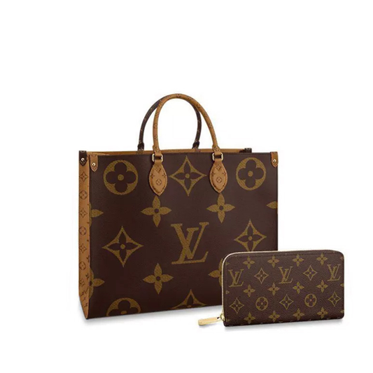 LV  tote bag long wallet 2-piece set deals Ref: M45320 + M42616(41.0 x 34.0 x 19.0cm)