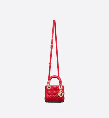 CD MICRO LADY  BAG Scarlet Red（12x10x5cm）