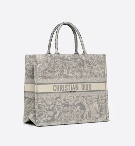 CD BOOK TOTE Gray Toile de  (42 x 35 x 18.5 cm)