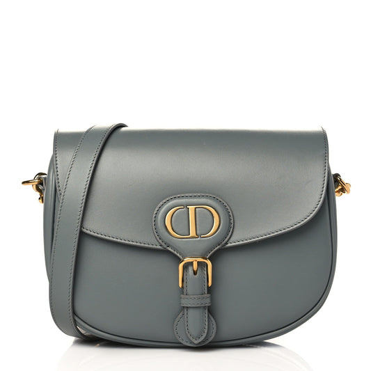 CD Box Calfskin Small Bobby Bag Gray(22x17x6cm)