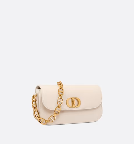 CD 30 MONTAIGNE AVENUE BAG Dusty Ivory Box Calfskin(22.5×12.5×6.5cm)