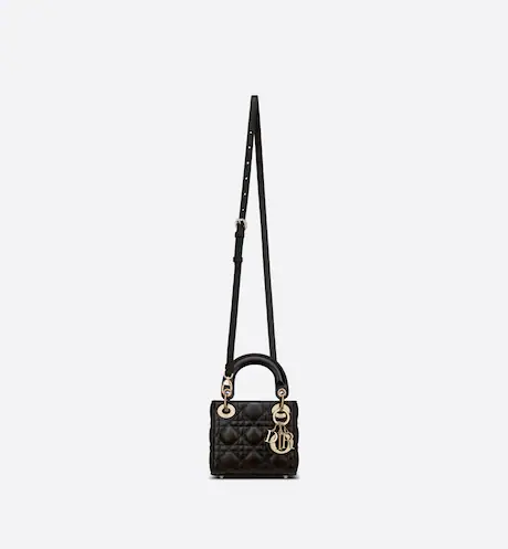 CD MICRO LADY BAG Black（12×10×5cm）