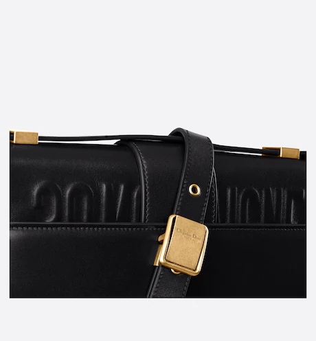 CD 30 MONTAIGNE BAG Black Box Calfskin(24×17×8cm)