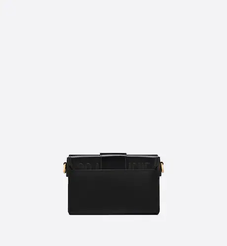 CD 30 MONTAIGNE BOX BAG Black Box Calfskin(17.5×11.5×5cm)