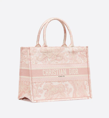 CD BOOK TOTE Pink Toile de  (36 x 27.5 x 16.5 cm)