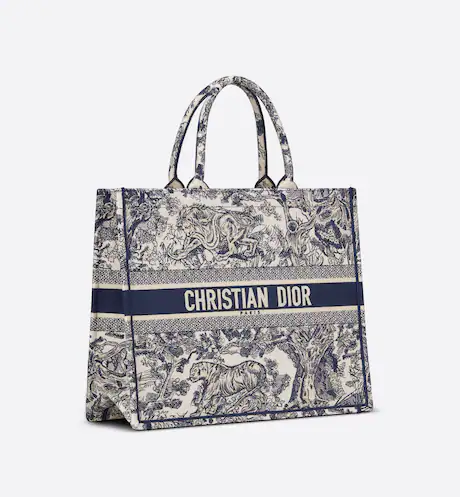 CD BOOK TOTE Blue Toile de  (42 x 35 x 18.5 cm)