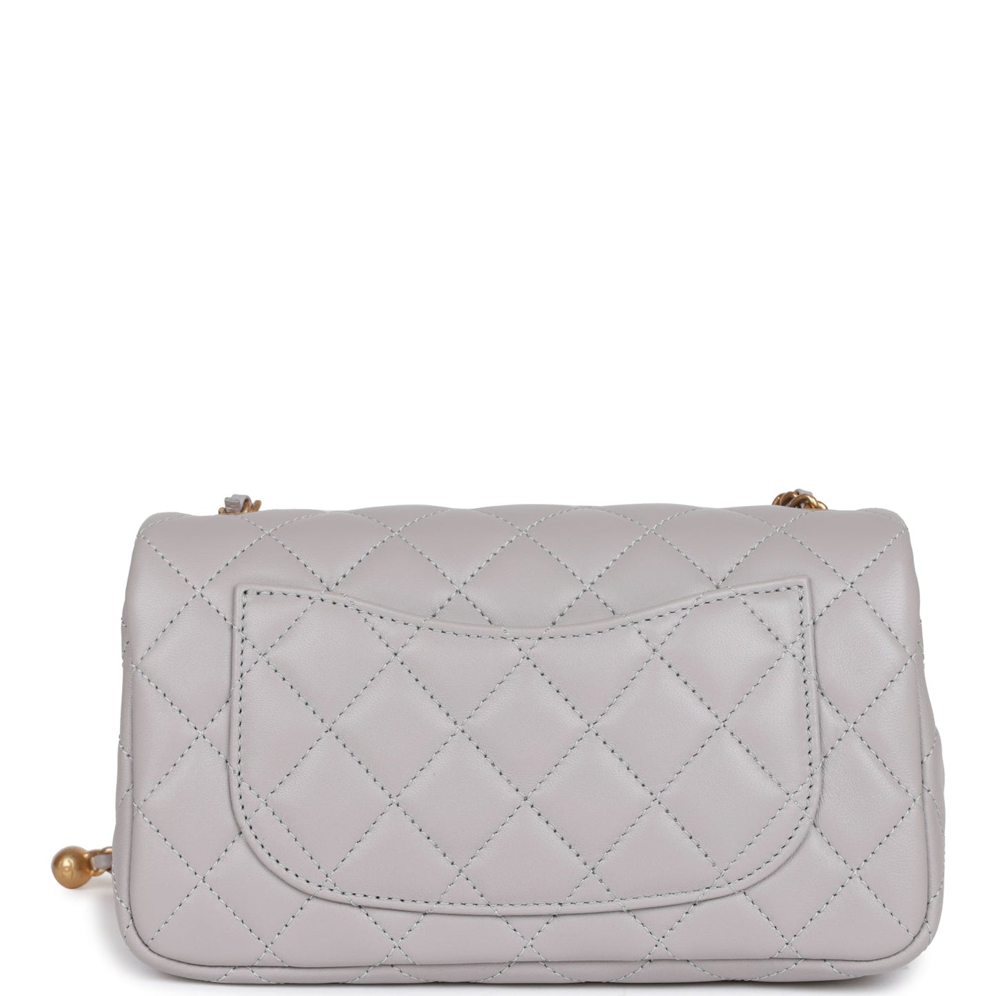 CC Mini Flap Bag Light Grey  Hardware（13×6×57cm）