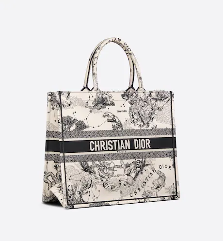 CD BOOK TOTE Latte Toile de  (42 x 35 x 18.5 cm)