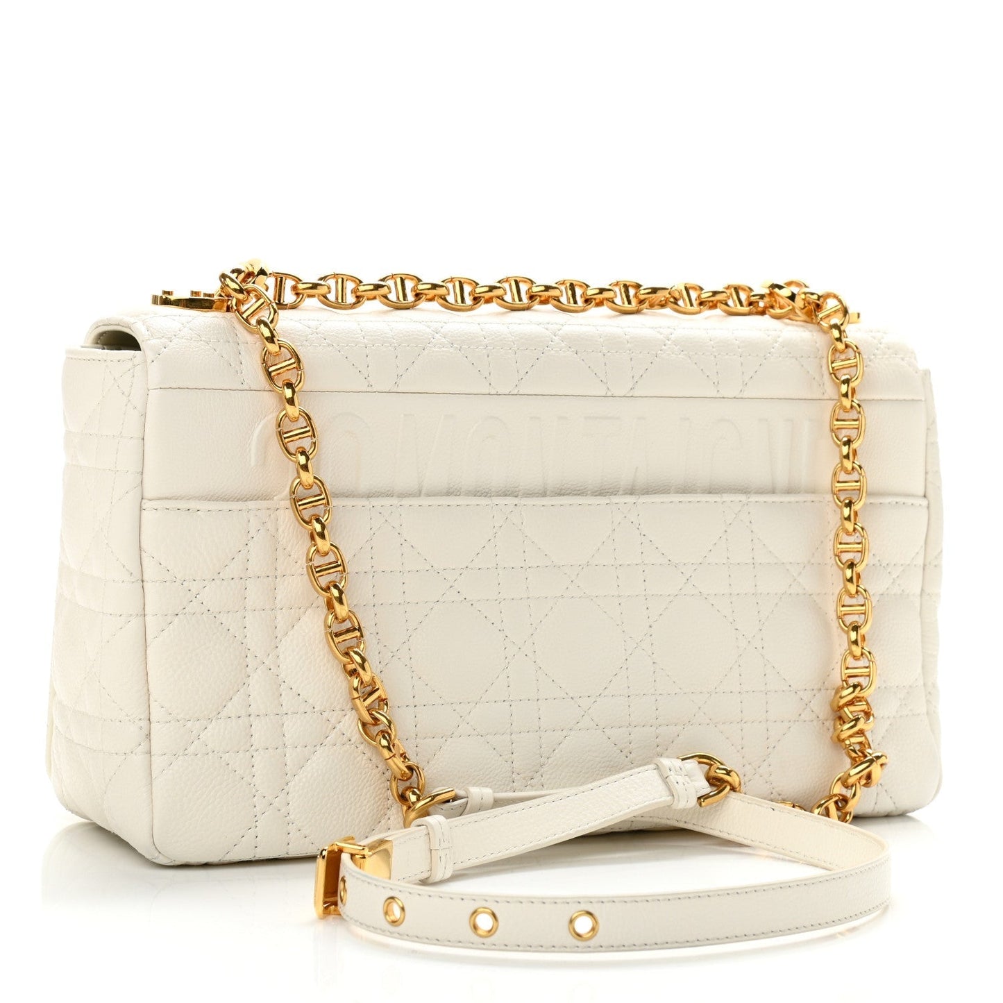 CD CH Large Caro Bag Ivory(28×17×9cm)