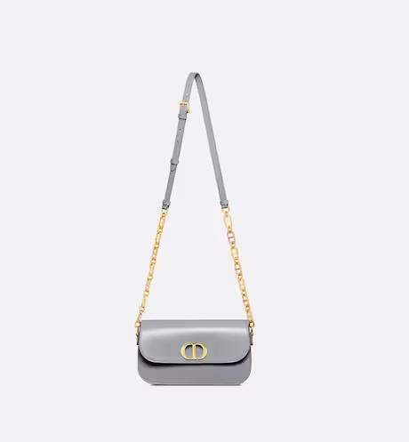 CD 30 MONTAIGNE AVENUE BAG Ethereal Gray Box Calfskin(22.5×12.5×6.5cm)