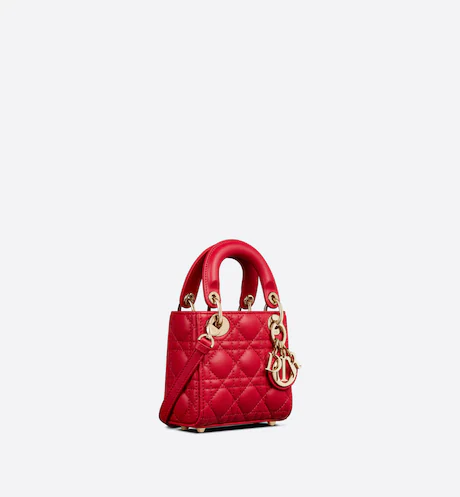 CD MICRO LADY  BAG Scarlet Red（12x10x5cm）