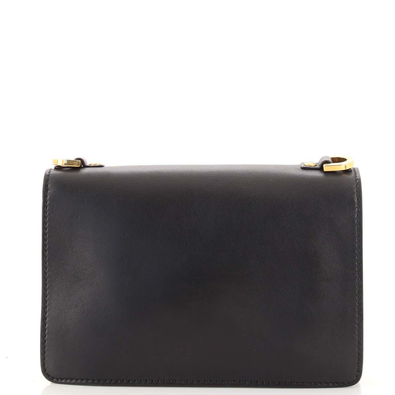 CD Flap Bag with Strap Leather Medium（25×16.5×6.5cm）