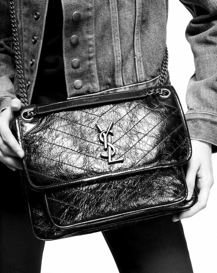 YSL Niki In Leather (28×20×8.5cm)