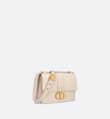 CD SMALL 30 MONTAIGNE BAG Dusty Ivory Calfskin( 21 x 13.5 x 7 cm )