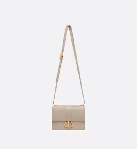 CD SMALL 30 MONTAIGNE BAG Powder Beige Calfskin（ 21 x 13.5 x 7 cm ）