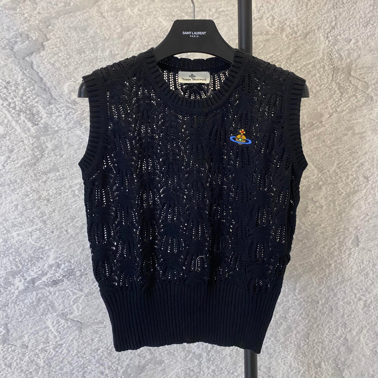 3 colors knitted vest